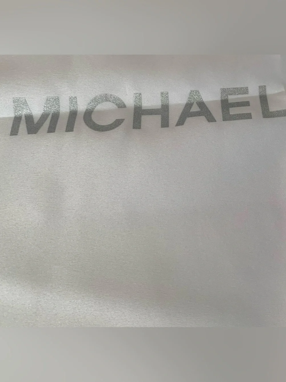 Michael Kors White Large 19x19“ Dust Bag Storage Drawstring Cover Bag NWT